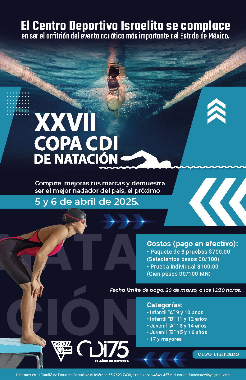 Convocatoria Copa de Natación CDI